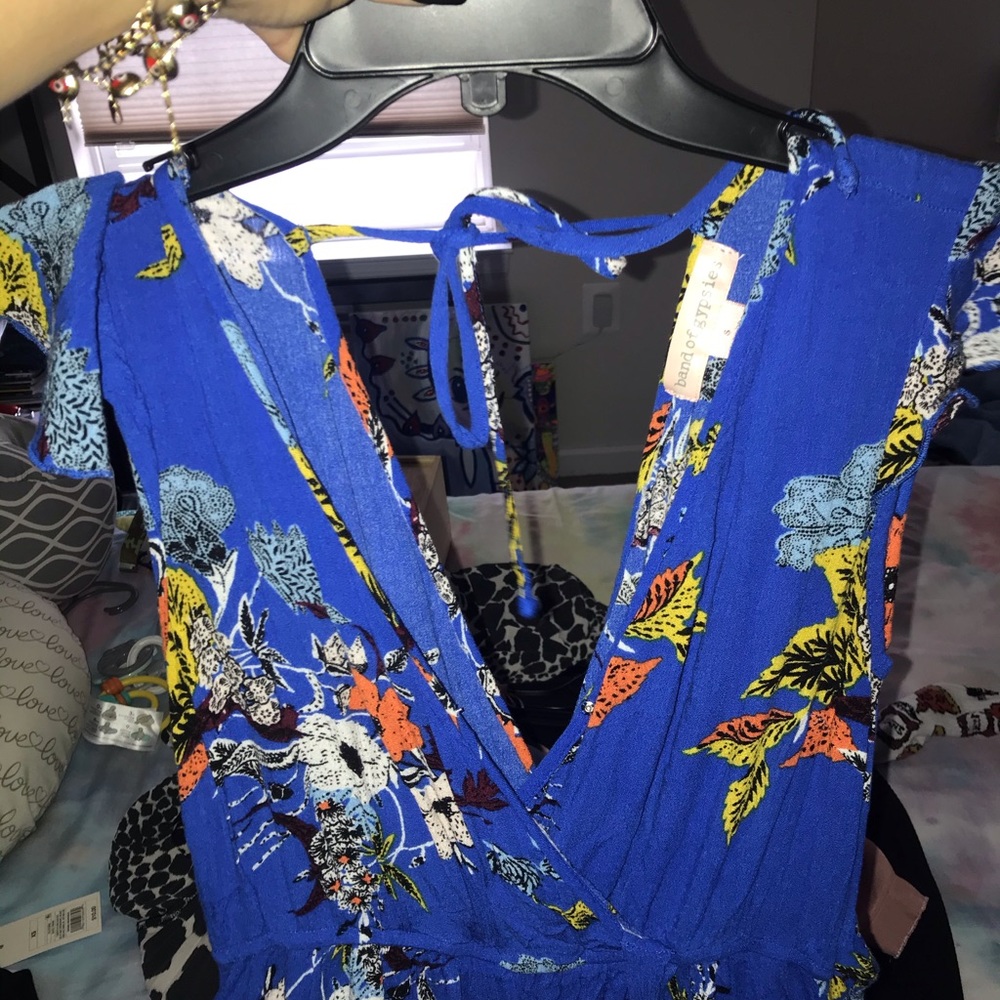 overlap maxi dress